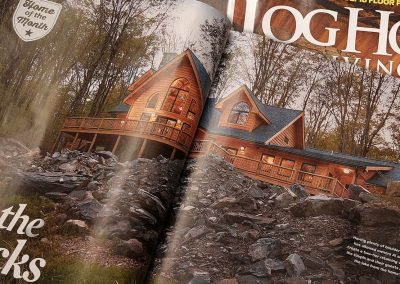 On the Rocks: Log Home Living Magazine